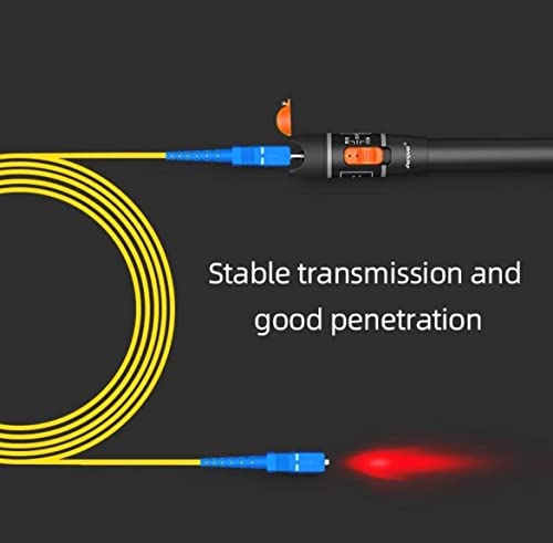10mW Visual Fault Locator for identifying breaks and bends in fibre optic cables, available at FIBAsource demo