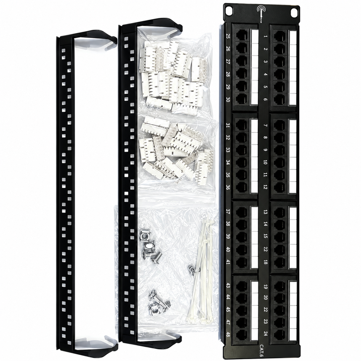 48 Port Cat6 Patch Panel FIBAsource