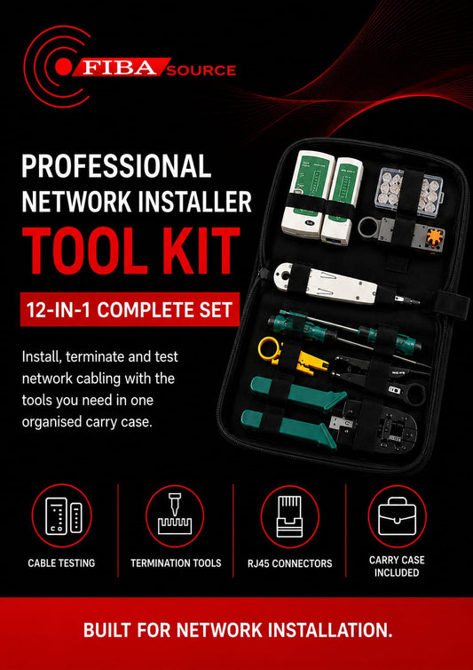 Fibasource 12-in-1 Professional Network Installer Tool Kit