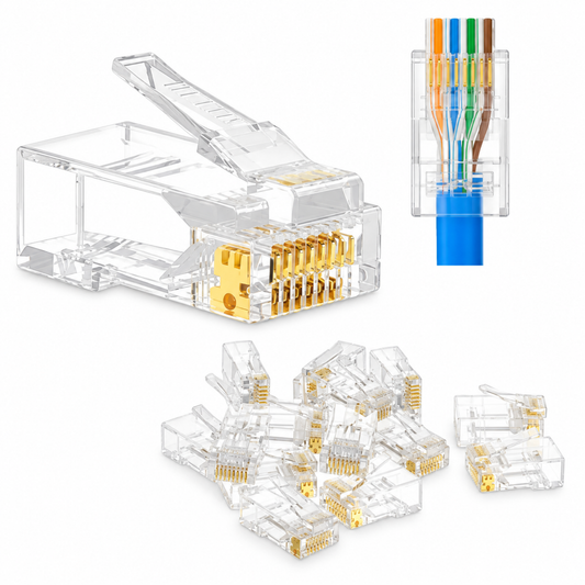 RJ45 Connector CAT6, Cat5E/Cat5 20 Pack