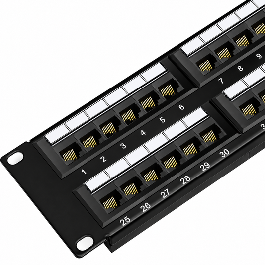 48 Port Cat6 Patch Panel FIBAsource