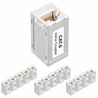 15 pack RJ45 Coupler Shielded Inline Adapter