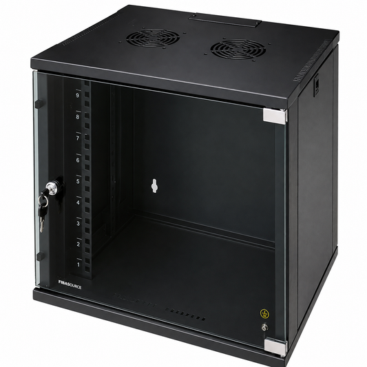 WM-C Single Section Wall Mount Network Cabinet | 19-Inch Rack Enclosure