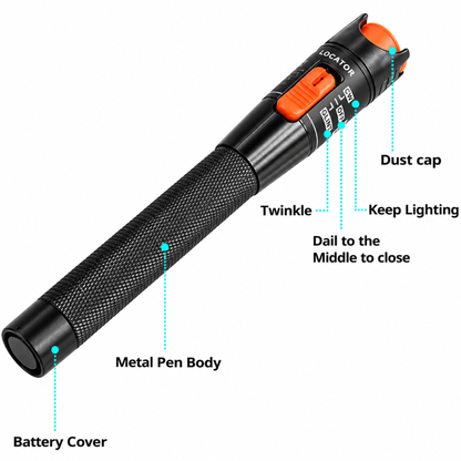 10KM Visual Fault Locator and Universal Connector