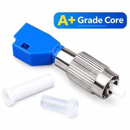 FIBAsource FTTH Optical 2.5mm to 1.25mm FC Male to LC Female Fiber Optic Adapter Coupler