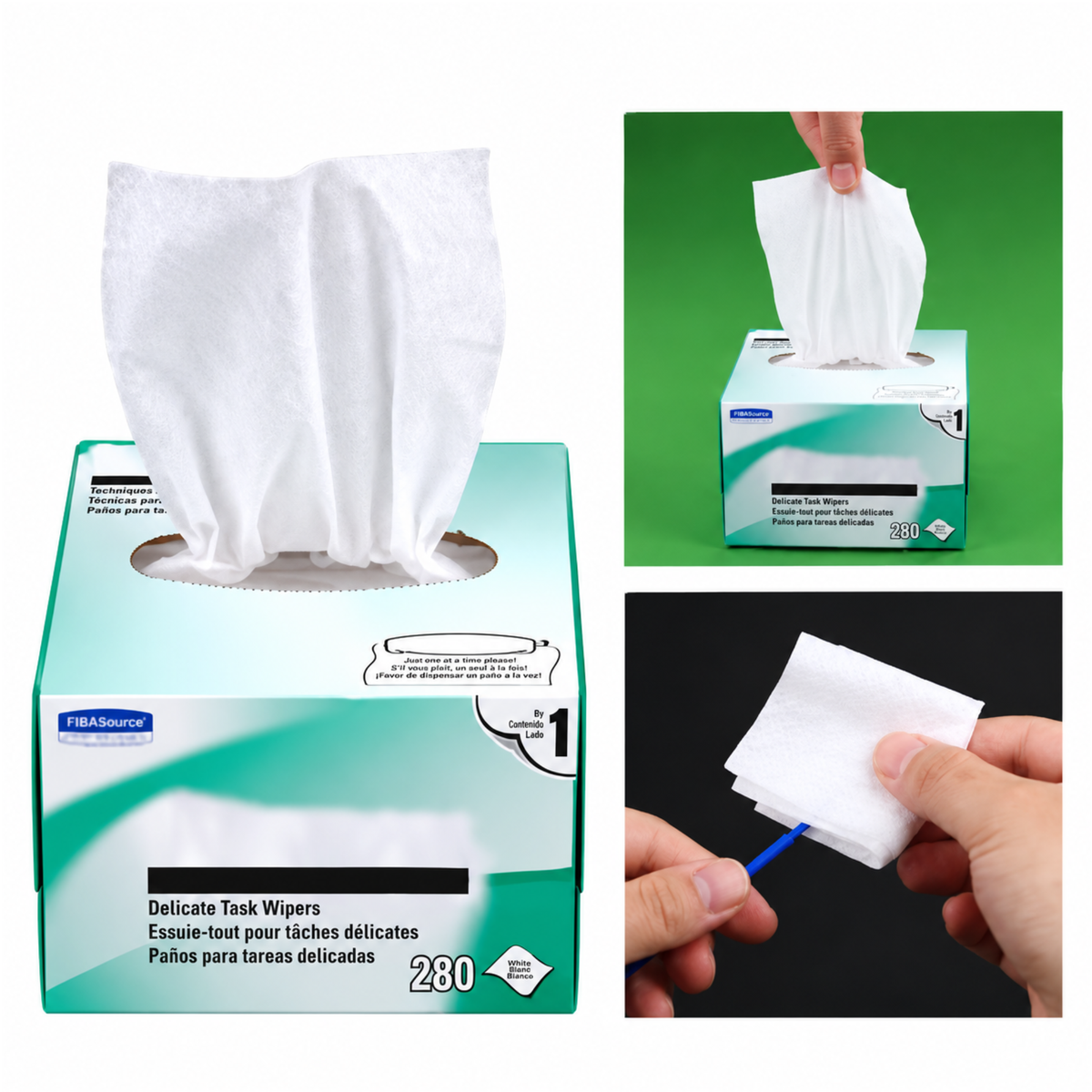 280pcs/box Fibre Cleaning Dust Free Delicate Task Wipes