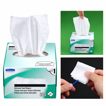 280pcs/box Fibre Cleaning Dust Free Delicate Task Wipes