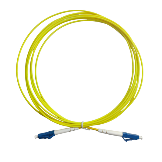 3m lc - lc single mode simplex Fibre Optic Patch Cord for efficient data transmission, available in multiple lengths at FIBAsource