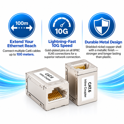 15 pack RJ45 Coupler Shielded Inline Adapter