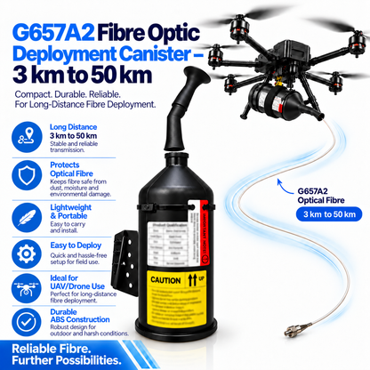 G657A2 Fibre Optic Deployment Canister – 3 km to 50 km