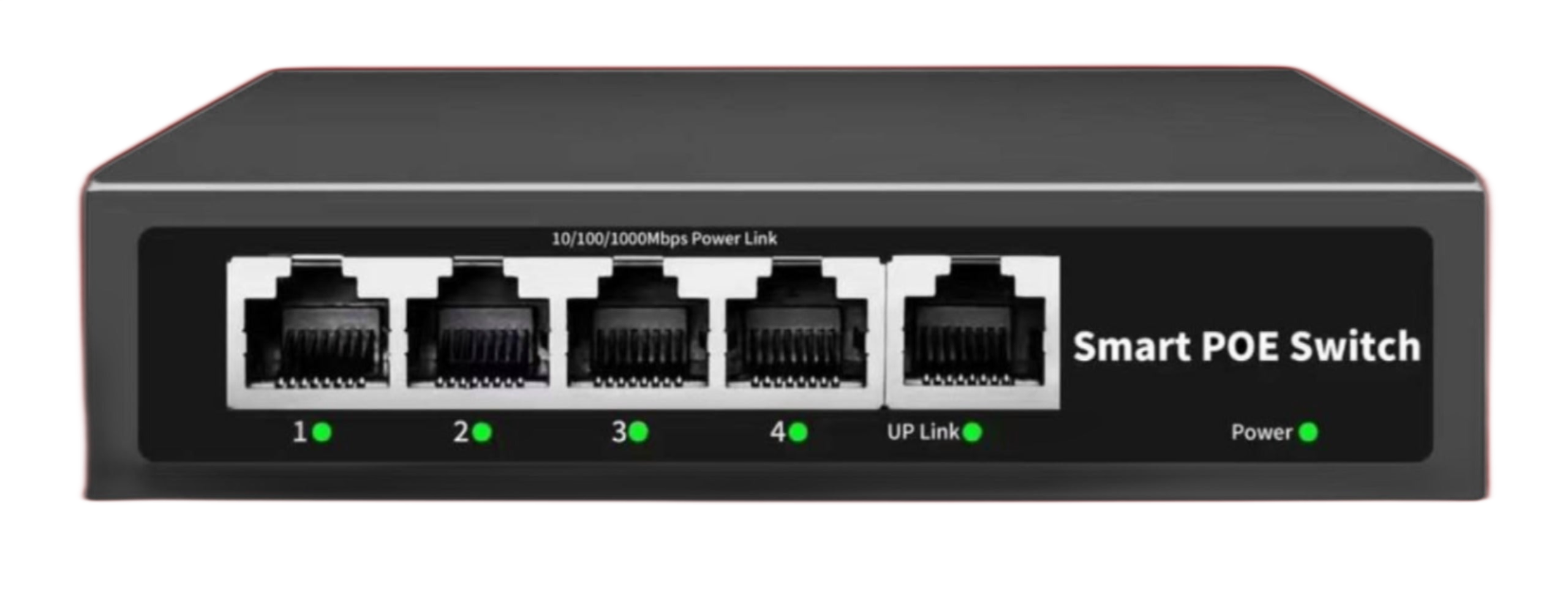 5 Port Smart POE Switch, 10/100/1000, BT04G-4+1GE – FIBAsource Ltd.