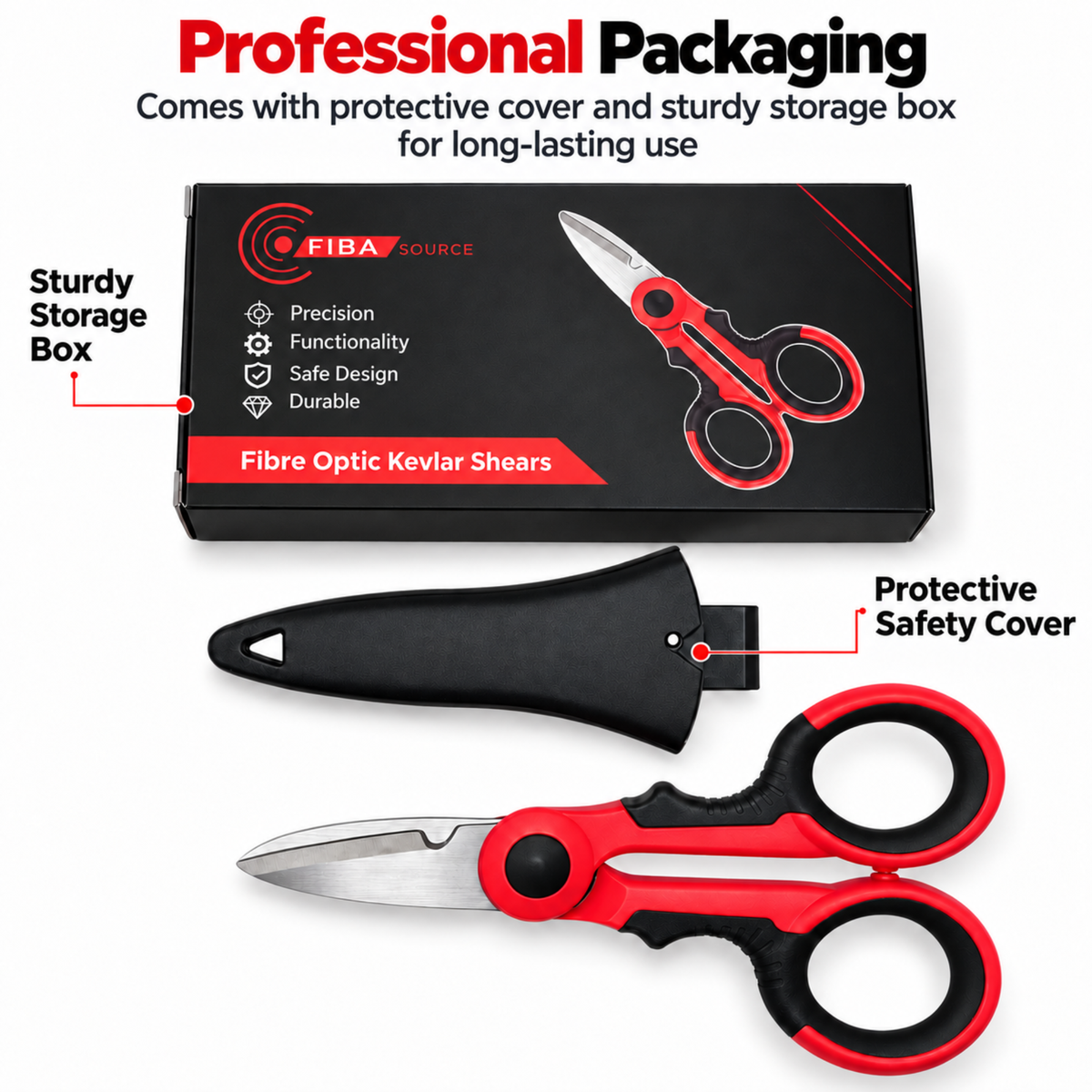 Fibre Optic Kevlar Cable Cutting Shears