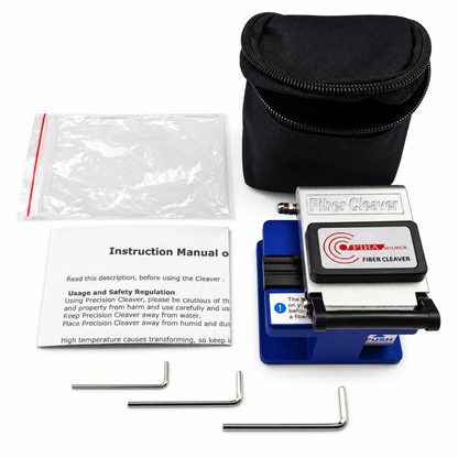 Fibre Optic Cleaver With 2x Options - Catcher and Plastic Protective Case/ Nylon Case