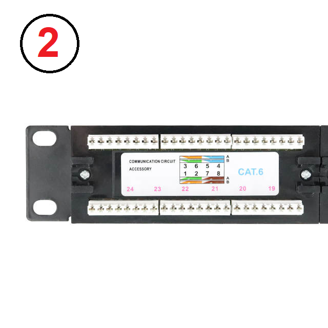 Cat 6 24 Port Patch Panel, 10G Support with Inline Keystone option