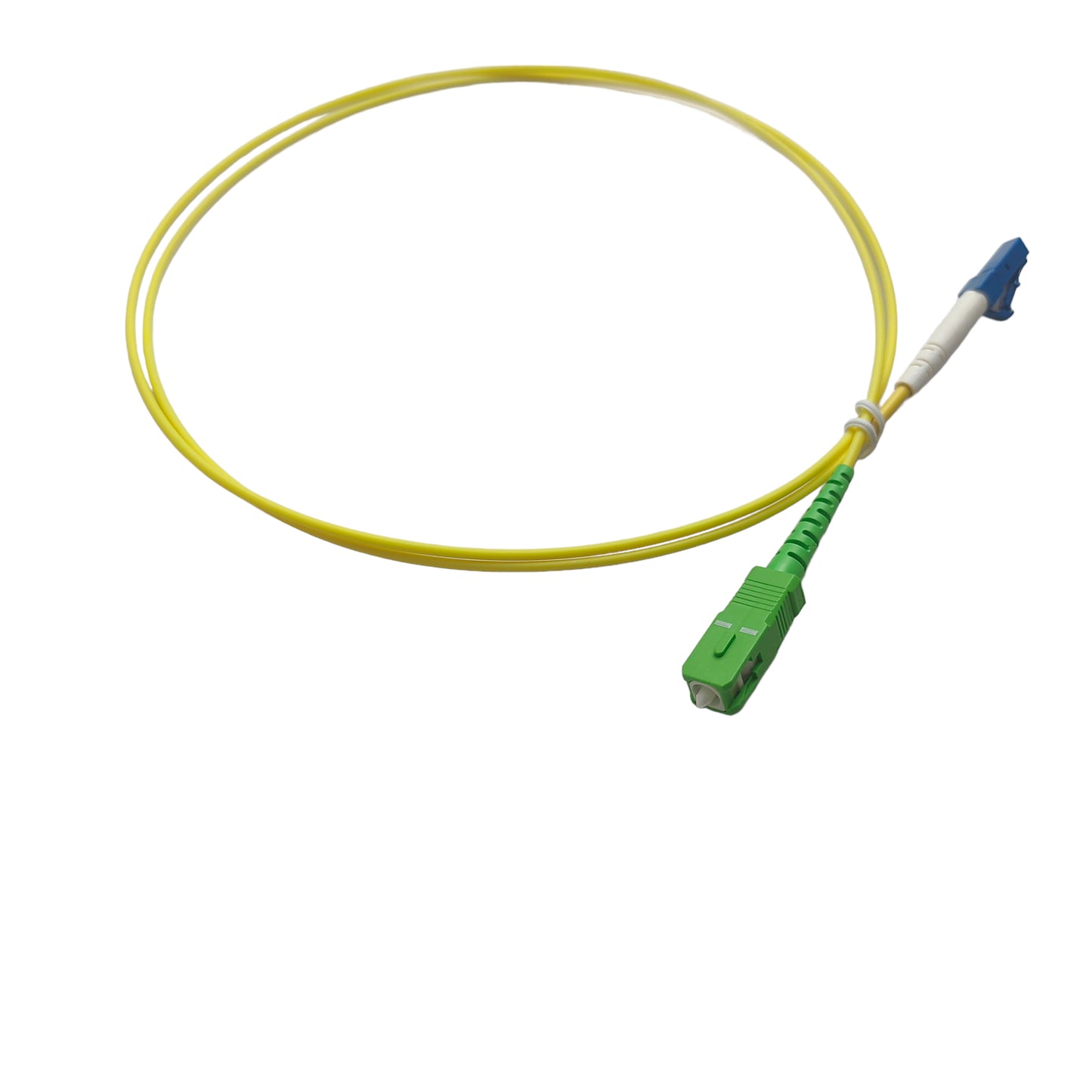 1m sc - lc single mode simplex Fibre Optic Patch Cord for efficient data transmission, available in multiple lengths at FIBAsource