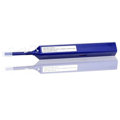 FIBAsource one-click fibre optic cleaner pen for LC MU connectors, 1.25mm, blue – fibre cleaning tool for connector end-face maintenance, precision cleaning tool for data networking and fibre optic installations