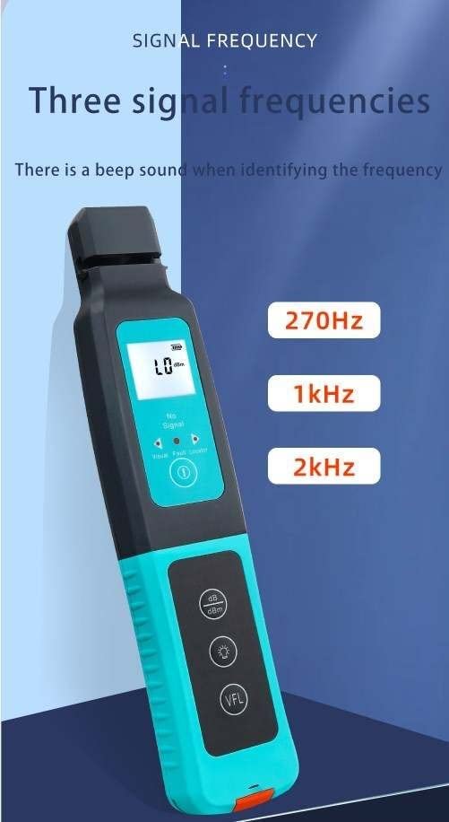 FIber Identifier for detecting live fibres in fibre optic networks, available at FIBAsource. Range